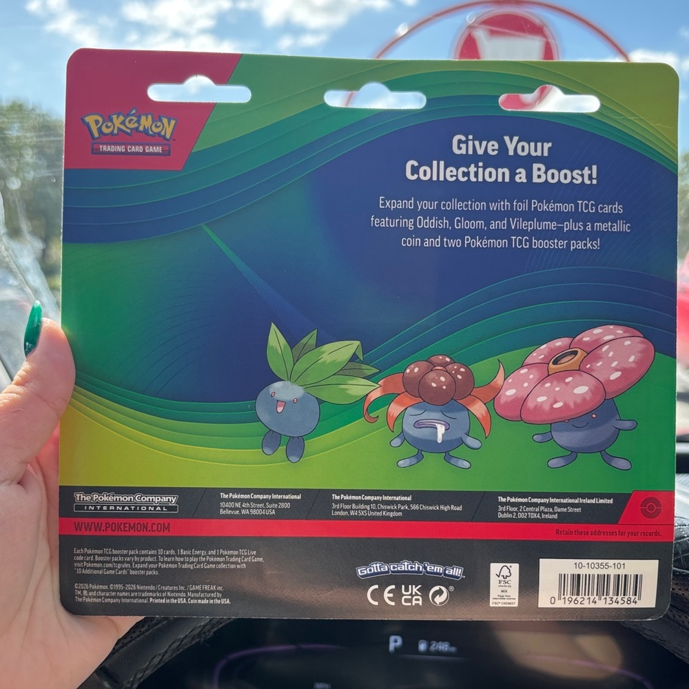 Pokemon TGC: Enhanced 2 pack blister (oddish, vilepume, and gloom promo) - Picture 2 of 2